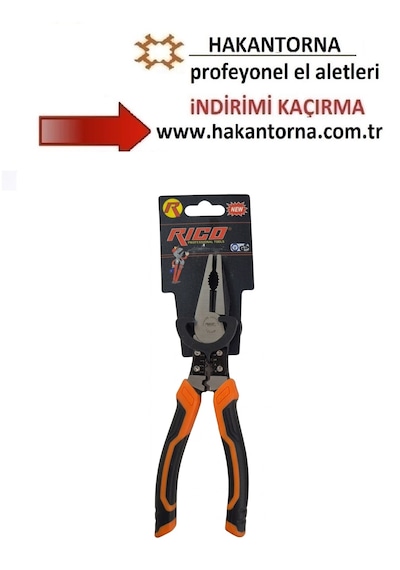 Ht Rico Kablo Sıyırma Pensesi 180mm Pense Multi Çok Fonksiyonlu Pense