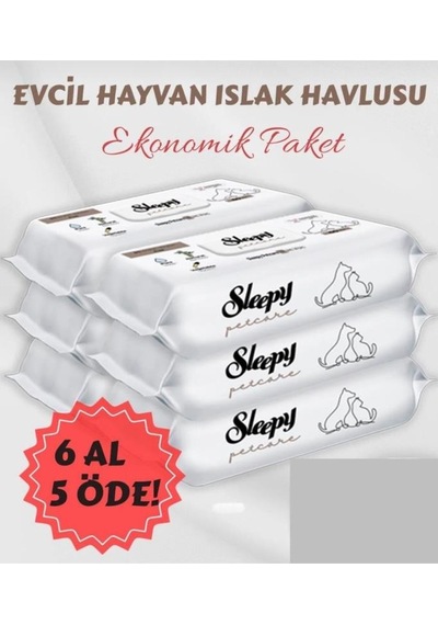 Sleepy 6 Al 5 Öde Evcil Hayvan Mendili