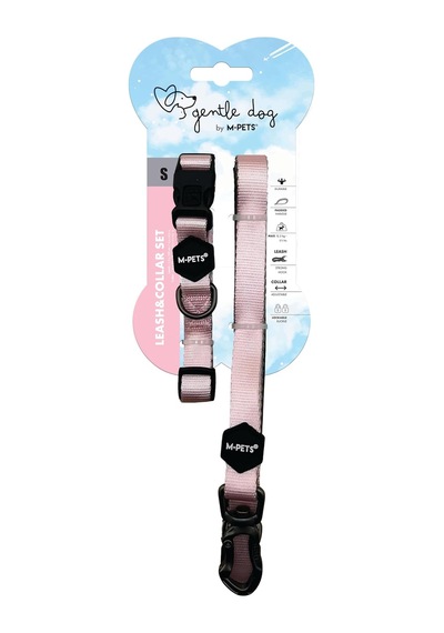 Gentle Dog Boyun Tasması Ve Gezdirme Set S Pembe