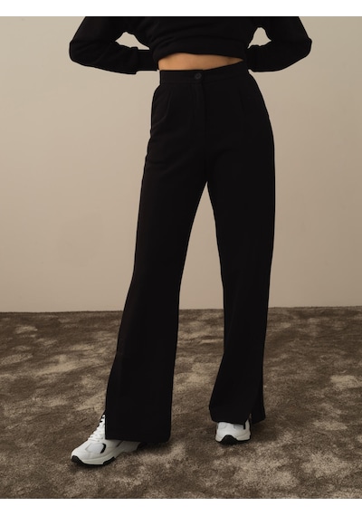 Xint Siyah Pamuk Dokulu Regular Fit Sweat Pantolon 470414