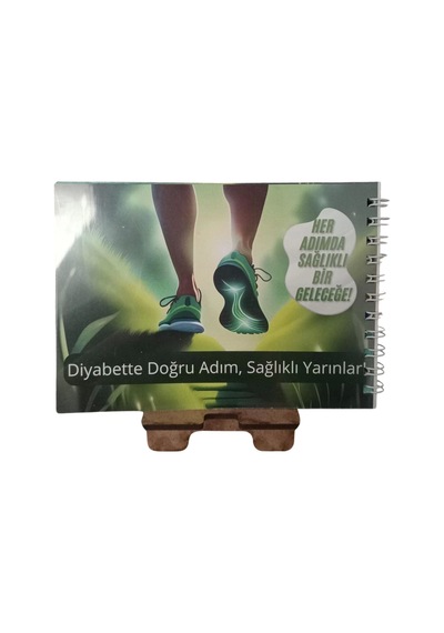 Diyabet Ölçüm Takip Çizelgesi Defteri A Kalite Özel Tasarım 6 Aylık A6 Boyut Yüksek Motiveli