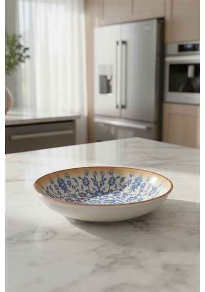 6'lı Venue Çukur Tabak 20.4cm Dijital Tiara-a Rinart Krem