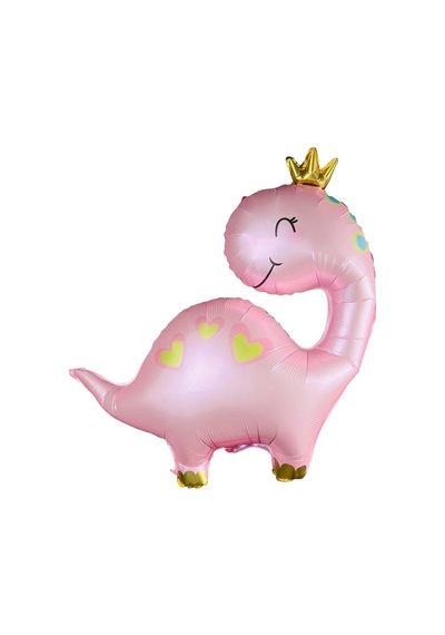 Pembe Dinozor Folyo Balon 96x67 Cm