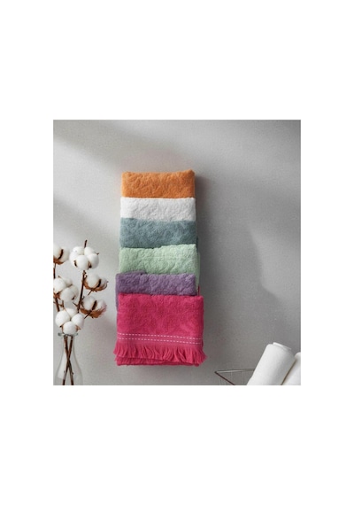 Mutfak-el Havlusu,6 Adet, 30x47 Cm, Renkli Kurulama Havlusu, 6 Parça, Düğün,nişan,kına İçin Çok Renkli