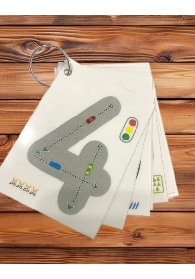 Sayı Çalışmaları Aktivite Kartları Eğitici Pvc Kaplı 7x10 Cm