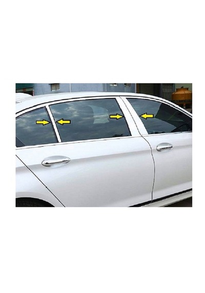 Renault Megane 4 Krom Cam Direği Sağ Sol Takım 6 Prç 2016-2025 Uyumlu