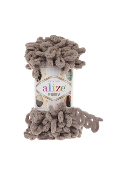 Alize Puffy El Örgü İpi (5 Li Paket) - 530-Bej