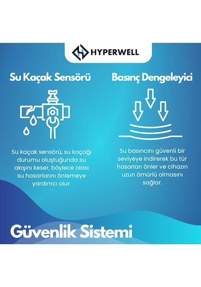 Hyperwell Naturel Premium 13 Aşamalı Su Arıtma Cihazı Süper Sarım Membran