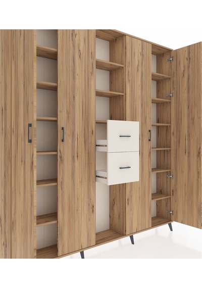 Arges Dolap 15 Raflı 2 Çekmeceli 4 Kapaklı 220x30x243 Çam-çam/aytaşı Atlas Çam/aytası Arges Dolap 15 Raflı 2 Çekmeceli 4 Kapaklı 220x30x243 Çam-çam/aytaşı Atlas Çam/aytası