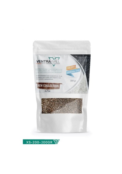 Ventrawall Altın Rengi Doğal Mineralli Taşlar Xs-200-300gr