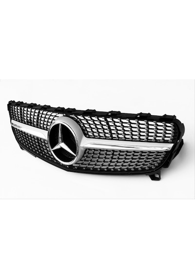 Mercedes W176 Diamond Amg Ön Panjur Izgara Seti 2016+ Gri A Seris