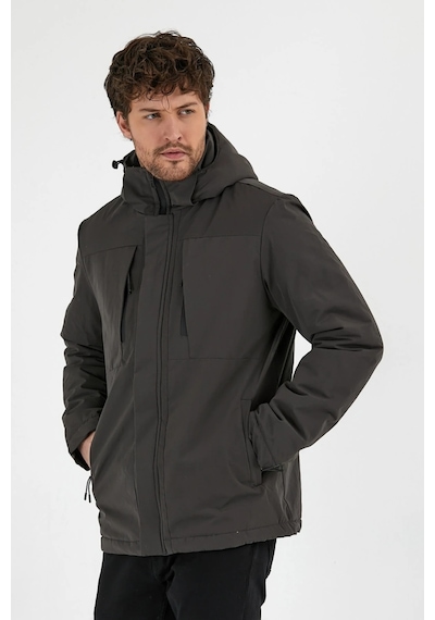 Erkek H Winter Jacket M - Antrasit Siyah