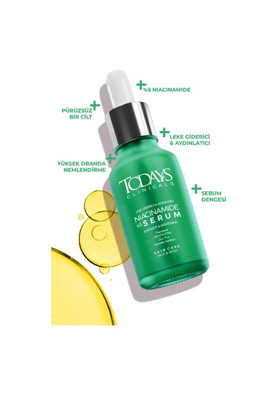 TODAYS CLİNİCALS %5 Niacinamide + Aydınlatıcı Serum