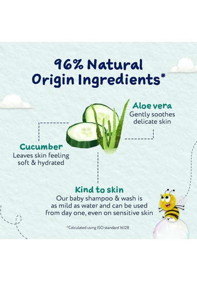 Aloe Vera Ve Salatalık Özlü Bebek Saç Ve Vücut Şampuanı 250ml