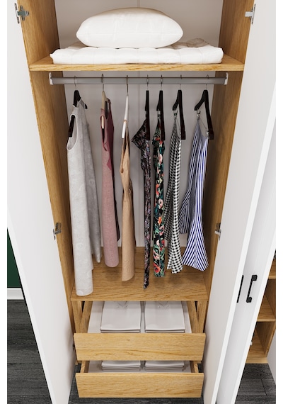 Asra Trend Lüks 5 Kapaklı Çekmeceli Gardırop %100 Mdf Askılı Aynalı Düzenleyici Elbise Dolabı G-04 Çok Renkli Asra Trend Lüks 5 Kapaklı Çekmeceli Gardırop %100 Mdf Askılı Aynalı Düzenleyici Elbise Dolabı G-04 Çok Renkli