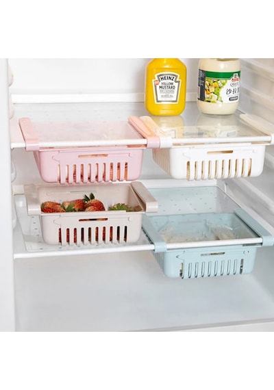 Ayt Sunup Buzdolabı İçi Geçmeli Düzenleyici Raf Pratik Buzdolabı Rafı Çekmecesi