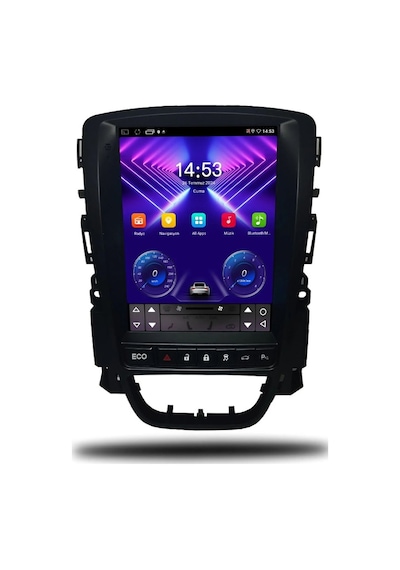 Snp Serisi Opel Astra J Eco Mod Uyumlu Tesla Dikey Ekran Multimedya 6-128 Gb Hafıza Carplay Android Auto Geri Görüş Kameralı 9.7''
