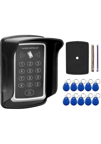 Rfid Şifreli Kapı Kilidi + Su Geçilmez Koruyucu Kılıf + 10 Tag