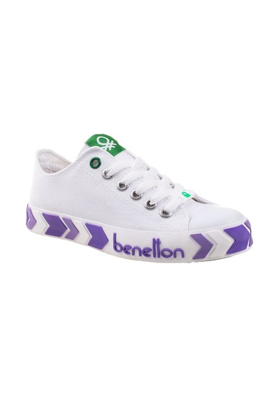 Benetton Kadın Spor Ayakkabı Beyaz-lila Beyaz - Lila