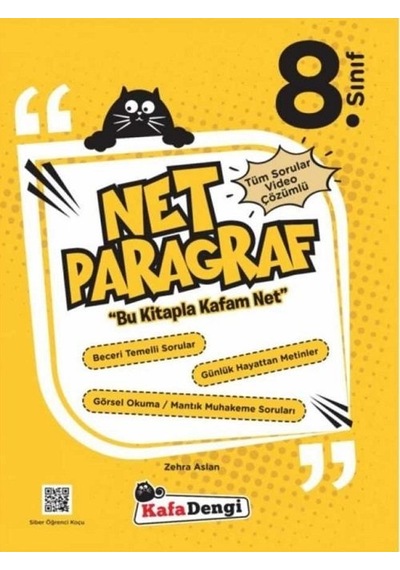 8. Sınıf Net Paragraf Soru Bankası Kafadengi Yayınları N11.11819