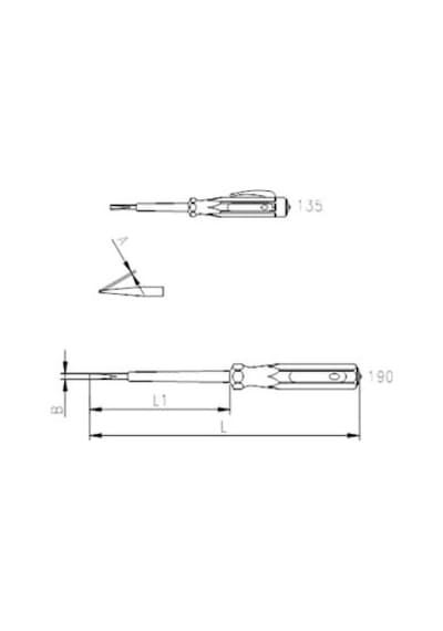 İzeltaş 4550 Kontrol Kalemi 190 MM