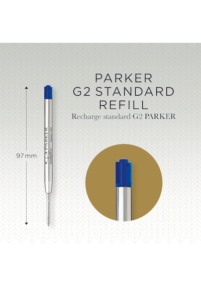 Parker 1950371 Quinkflow Tükenmez Kalem Yedeği, Orta Kalınlıkta Uç, Mavi