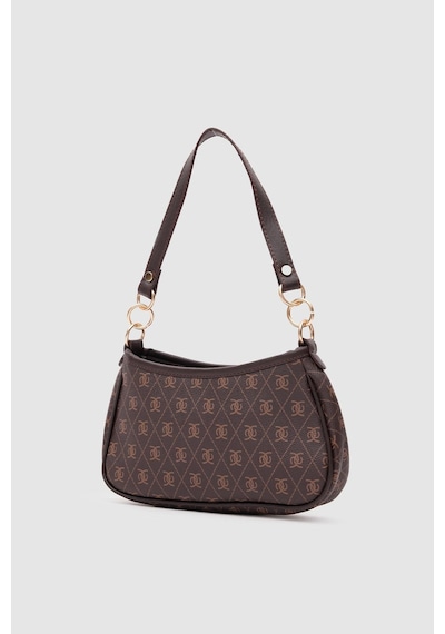 Shule Bags Farme Monogram Baget Ve Çapraz Çanta Kahverengi Kahve