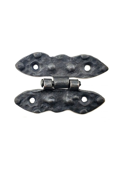 Hubrendy Çer Antika Tarz Dekoratif Pirinç Bodur Menteşe - 75x50 Mm, Oksit