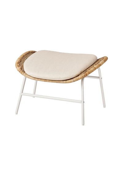 Ikea Beyaz Rahat Berjer Koltuk - Rattan Koltuk Ve Puf