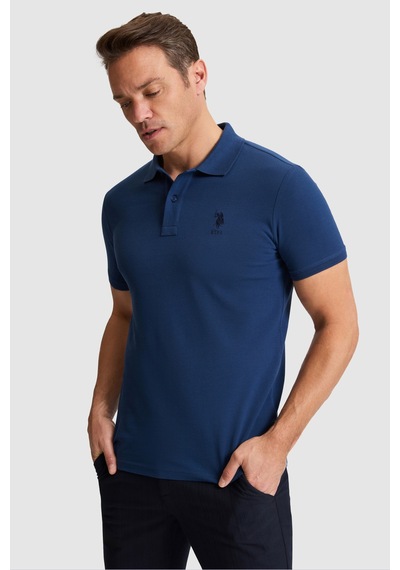 U.s. Polo Assn. Erkek Açık Lacivert Tişört Basic 50326920-vr059