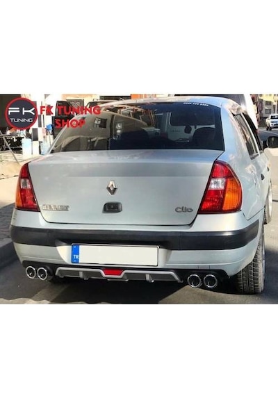 Renault Clio 2 Sedan Difüzör Çift 4 Egzoz Ürün