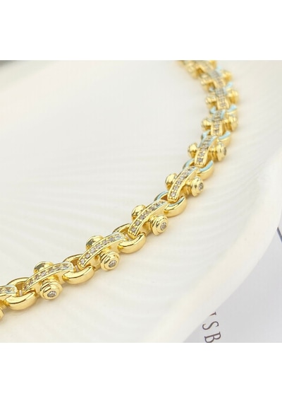 Kadın Bileklik T Model Bileklik Kararmaz Xuping Vip Seri 14 Ayar Gold 19cm Altın