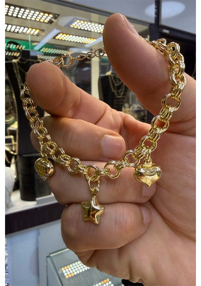 Şans Bilekliği Gold Renk Altın