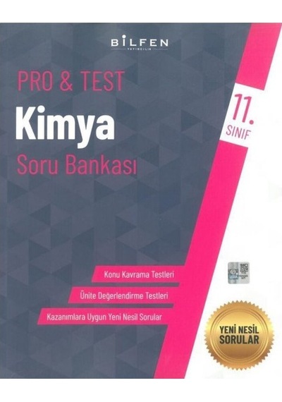 11.Sınıf Pro&Test Kimya Soru Bankası -  Bilfen Yayınları