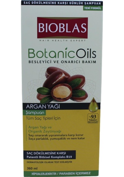 Bioblas Argan Yağı Besleyici ve Onarıcı Bakım Şampuanı 360 ML