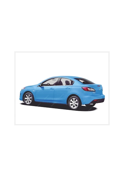 Mazda 3 Krom Cam Çıtası 4 Prç. 2009-2014 Arası P. Çelik Sedan