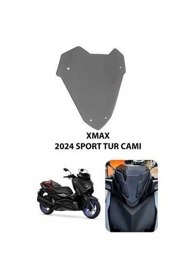 Yamaha Xmax Uyumlu Sport Tur Camı 2024 Füme