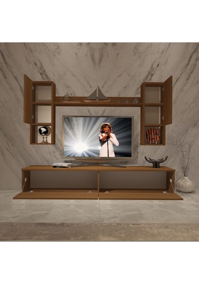 Decoraktiv Eko 5da Mdf Std Tv Ünitesi Tv Sehpası Ceviz