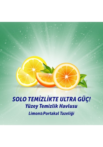 Solo Limon&portakal Tazeliği Yüzey Temizlik Havlusu 12'li