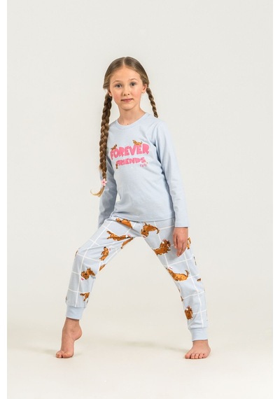 Rolypoly Kız Çocuk Forever Friends Mavi Uzun Kol Pijama Takım Rp3907-c-v2 Rp3907-c-v2