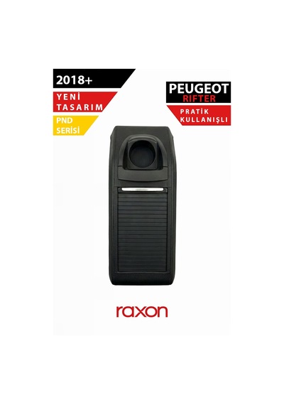 Peugeot Rifter 2018+ Araç İçi Özel Kol Dayama Siyah Konforlu, Dayanıklı & Tam Uyumlu