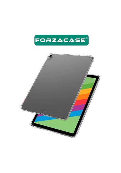 Forzacase Apple Uyumlu iPad  Air 13 2025 13 İnch İle Anti Shock Silikon Kılıf Şeffaf - Fc014 Arka Kapak