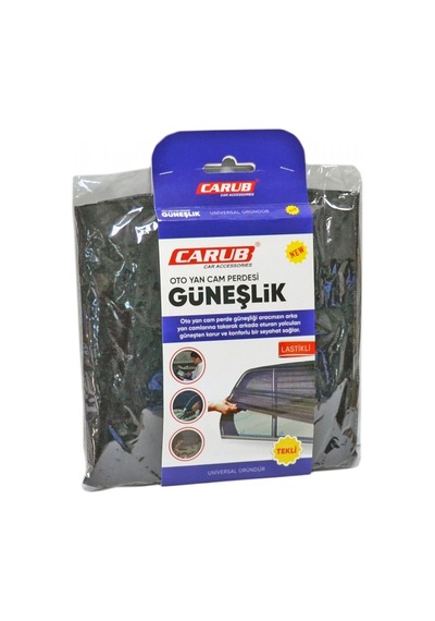 Carub Yan Cam Perde Güneşlik Lastikli Tekli Br4955506