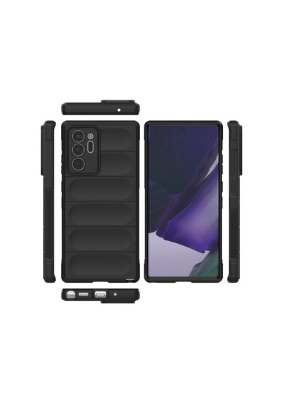 Samsung Galaxy Note 20 Ultra Uyumlu Silikon Kılıf - Kamera Korumalı Esnek Airbag Kapak - Beyaz