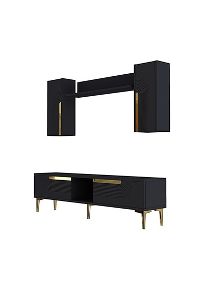 Tvr1502ag Meyra Tv Ünitesi Takımı Antrasit-gold 150cm