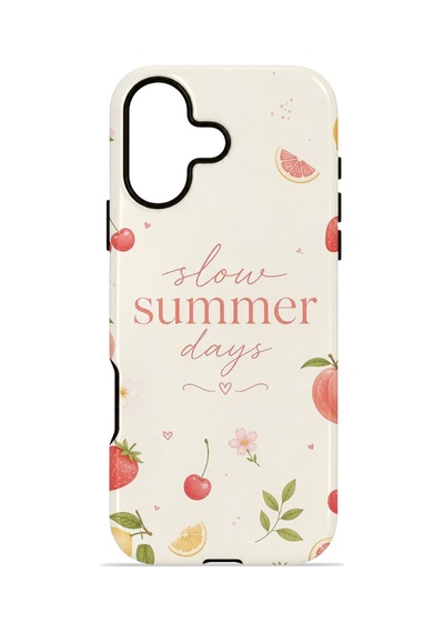 Apple iPhone Uyumlu 17 Vorian Çift Katmanlı Kılıf Slow Summer Days