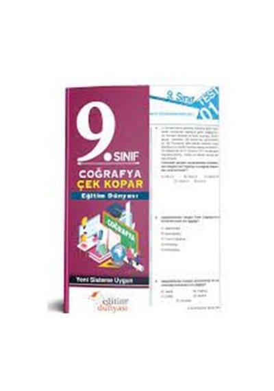 9. Sınıf Coğrafya Çek Kopar Yaprak Test Eğitim Dünyası Yayınları