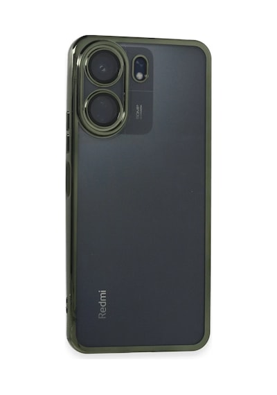 Xiaomi Redmi 13c Kılıf Razer Lensli Silikon - Yeşil 0.2M-Çok Renkli