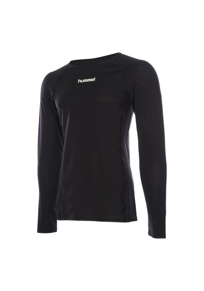 Hummel Undear Baselayer 922225-2001 Siyah Erkek Spor T-shirt Siyah