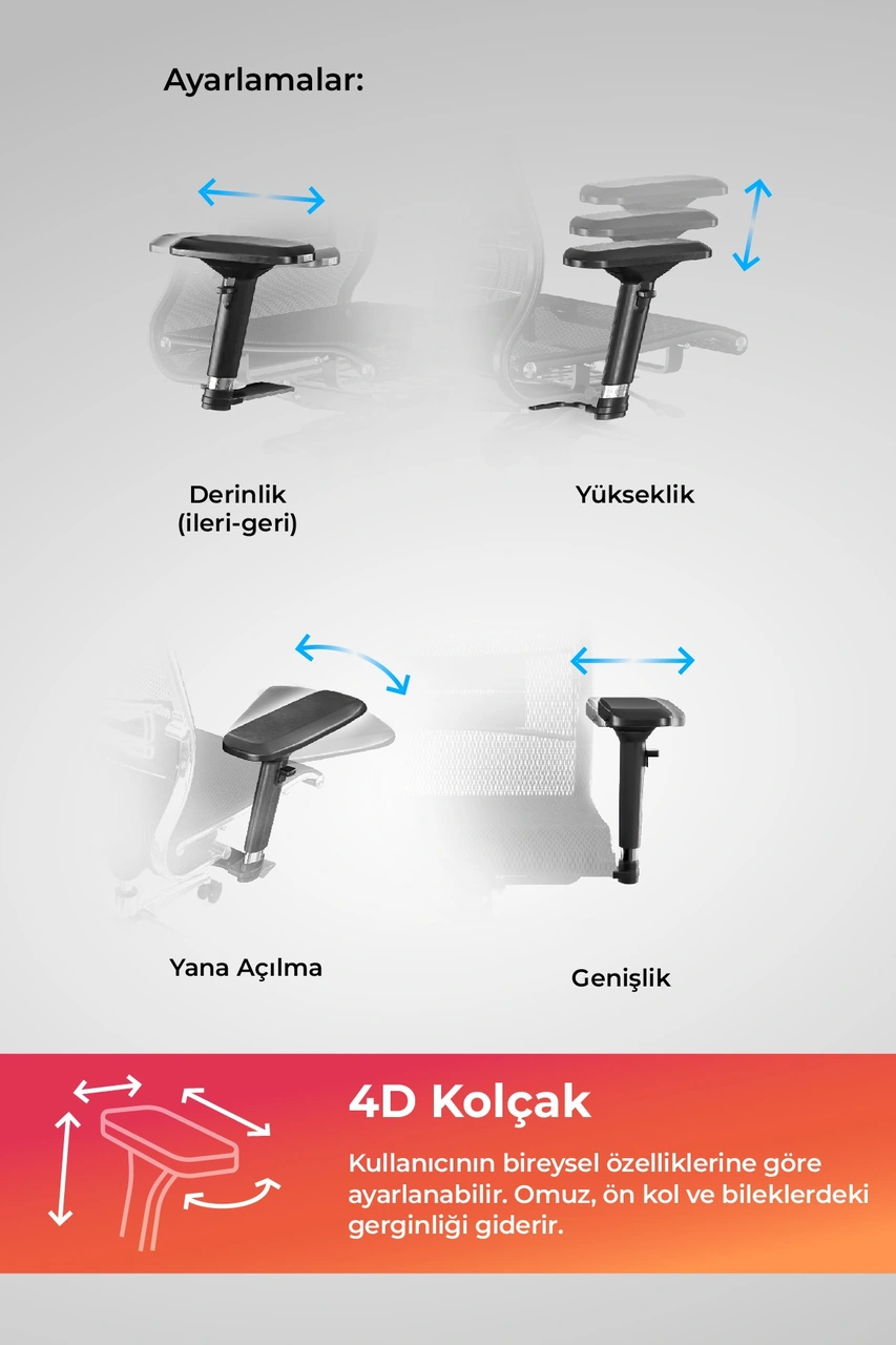 Samurai Ergonomik Koltuk Bel Destekli, Tekerlekli, Krom Ayaklı, Boyun Destekli Ofis Koltuğu - 30.3.15.2 Çok Renkli Samurai Ergonomik Koltuk Bel Destekli, Tekerlekli, Krom Ayaklı, Boyun Destekli Ofis Koltuğu - 30.3.15.2 Çok Renkli